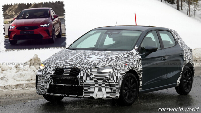 Seat Ibiza 2026 Comienza A Probar Un Cambio de Imagen Agresivo | Carscoops